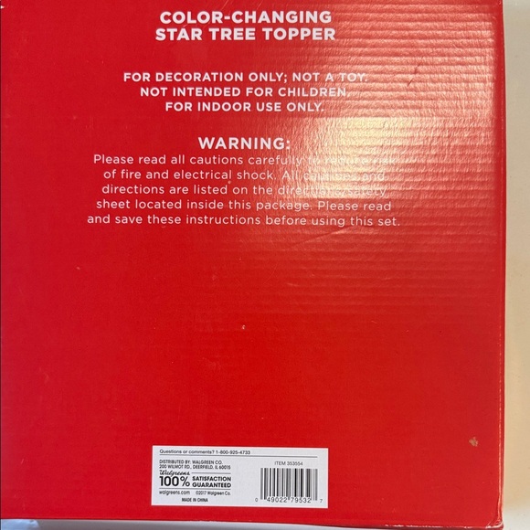 Christmas Tree Topper Color-Changing Star Tree Topper LED - Picture 3 of 16